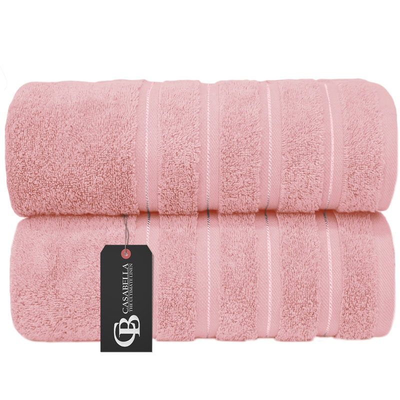 Casabella Luxury Jumbo Bath Sheet, Pink