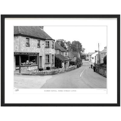 Curry Rivel, Fore Street C1955 - Single Picture Frame Print