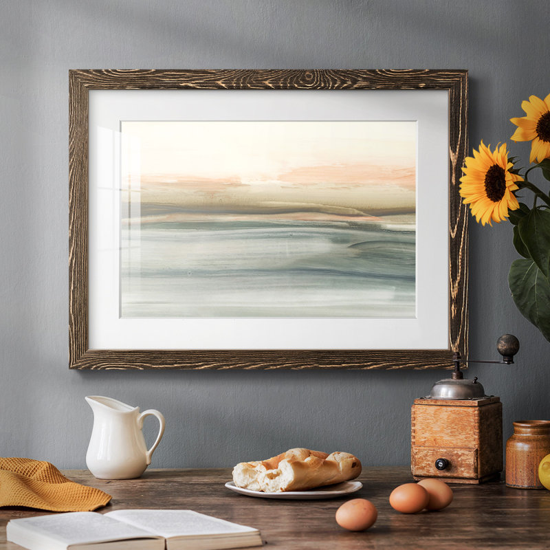 Atlantic Sunrise II, H 18 po x l 26 po x P 1,5 po, Noyer