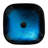 Bathroom Artistic Tempered Glass Vessel Bathroom Sink With Faucet And Pop-Up Drain, Blue