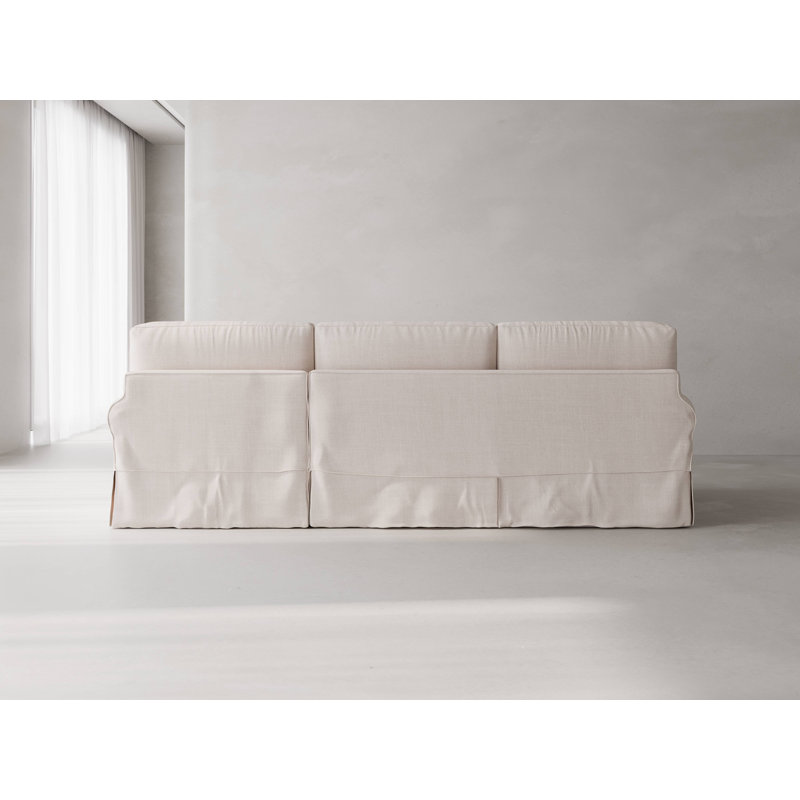 Canapé modulaire Studio 3, Mélange de polyester ivoire Nevis
