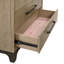 Commode 6 tiroirs caramel et cacao