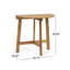 Outdoor Half-Round Folding Acacia Wood Bistro Table, Natural-1952826249