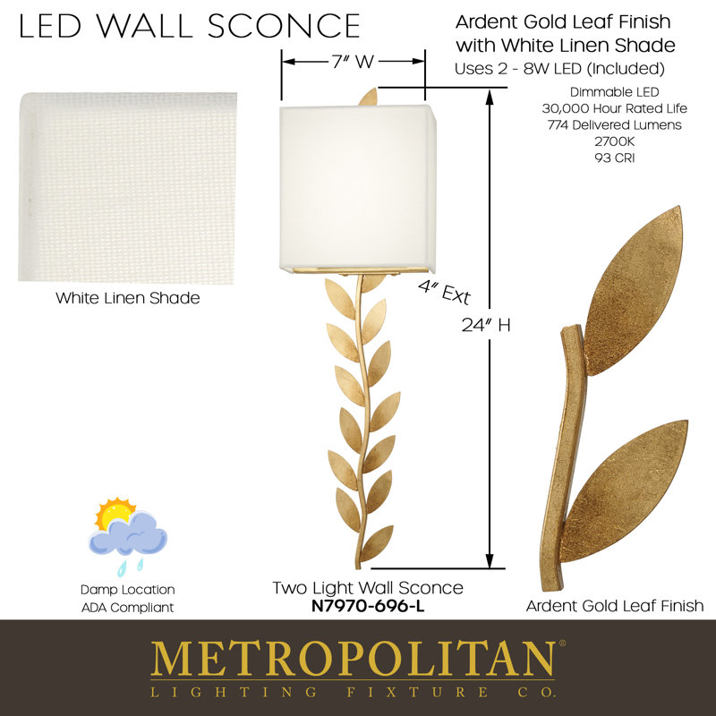 Steel LED Wallchiere