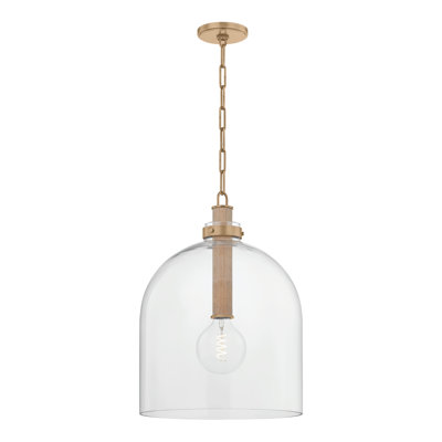 Kori 1-Light Woven Dome Pendant