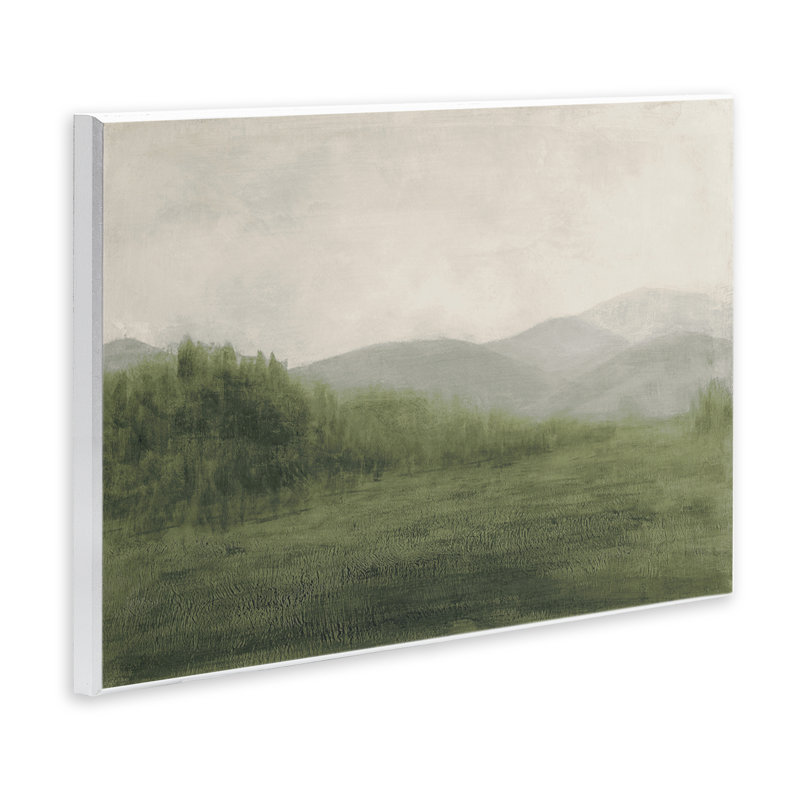 Plaque murale brouillard vert campagne, design par Walt Johnson, H 10 po x l 15 po