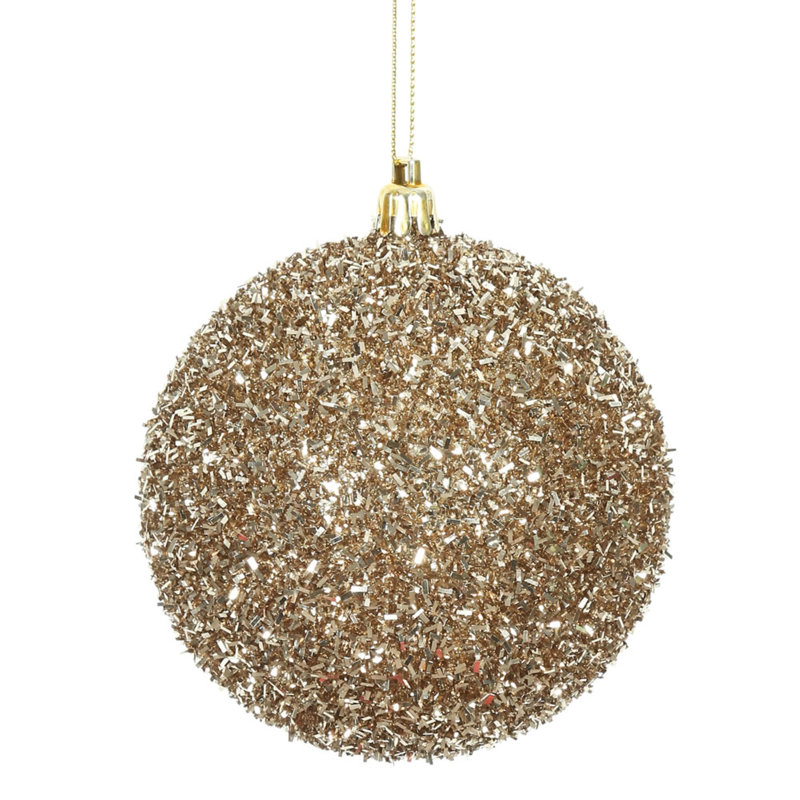 Ornement boule Tinsel, Rouge