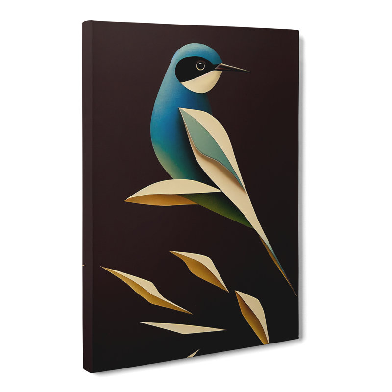 Macfoy Swallow Bird Orphism - Wrapped Canvas, 50cm H x 35cm W x 3cm D