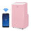 Climatiseur portatif intelligent CCAPAC Series 6,350 BTU SACC / CEC, 9 000 BTU ASHRAE 128, rose