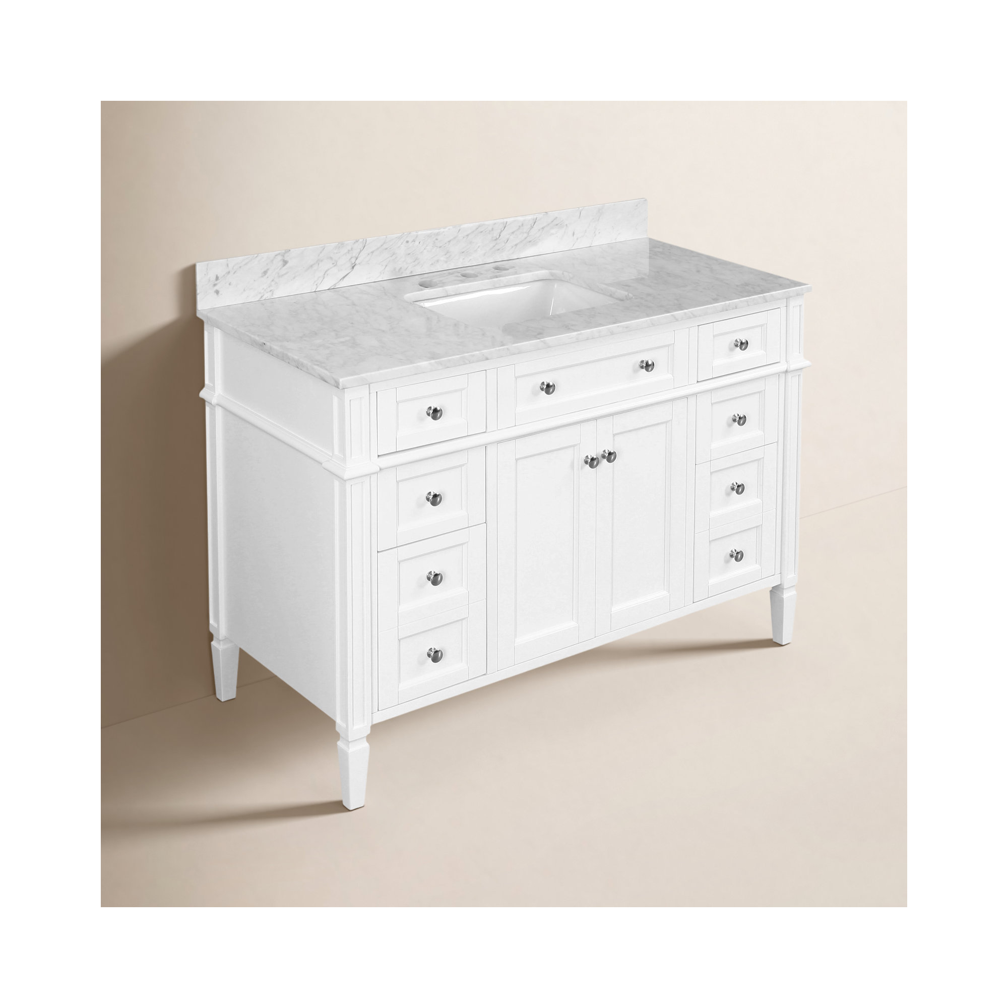 Lakeland 48'' Single Bathroom Vanity, White