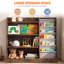 Bibliothèque standard pour enfants, tablette de rangement Montessori pour livres, idéale pour la chambre d'enfant ou la crèche.-631736080-631736084