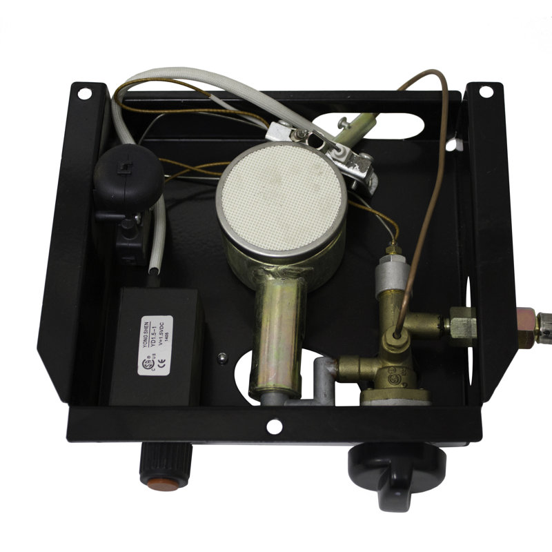 Silver 6 Bolt Hole Pattern Burner for Triangle Glass Tube Patio Heater