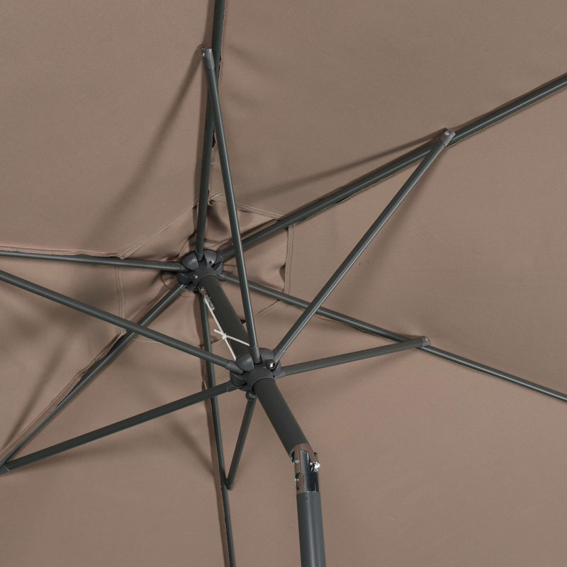 Lottie 294cm Market Parasol, Brown