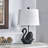 24" Resin Swan Table Lamp With Shade-610725250