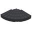 Parasols et accessoires avec Hdpe noir et 7,5 po, noir classique, combinant 7,5