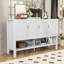 Buffet moderne avec tablettes réglables et rangement ouvert-36324163