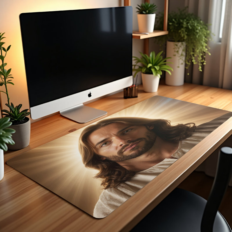 Polyester Desk Pad, 31.5x15.5