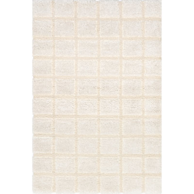Christabel Checkered High-Low Shag Area Rug