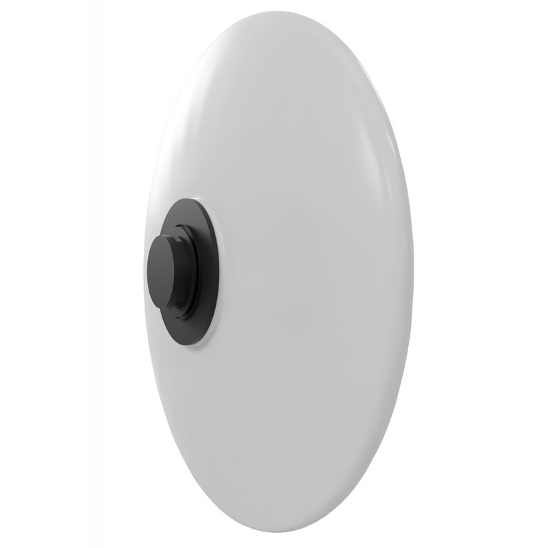 Fremont Disc Shape 1-light In Black/white Glass