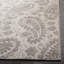 Tapis gris en laine / viscose / coton tissé à la main Chanelle-1087688428