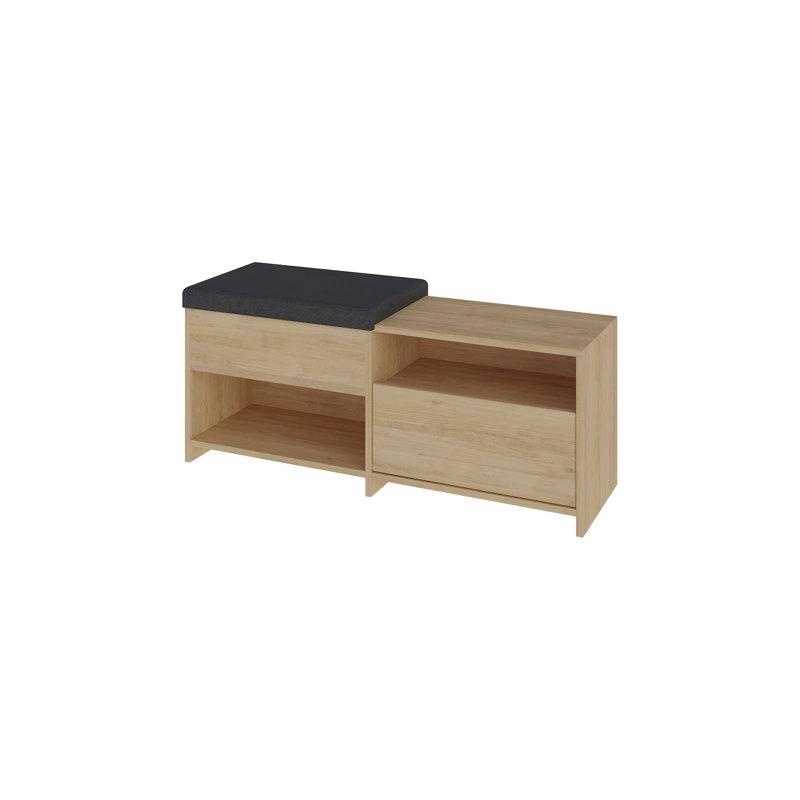 6 Pair Shoe Storage Cabinet, Sapphire Oak