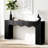 63-Inch Long Sofa Table, Farmhouse Wood Console Entryway Table-1813103692