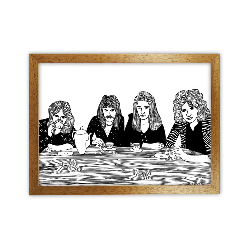 Queen by Carissa Tanton - Print, 46cm H x 63cm W x 3cm D, Oak Framed