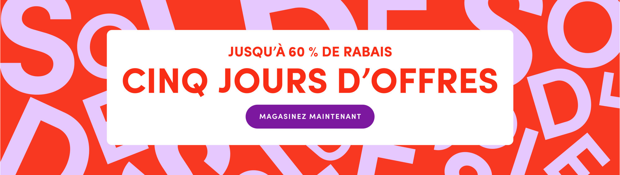 Wayfair, Cinq jours d'offres, jusqu'a 60 % de rabais. Magasinez maintenant.