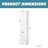 White Laundry Storage With 1 Cabinet And 1 Drawer, Compact Organizer For Bathroom