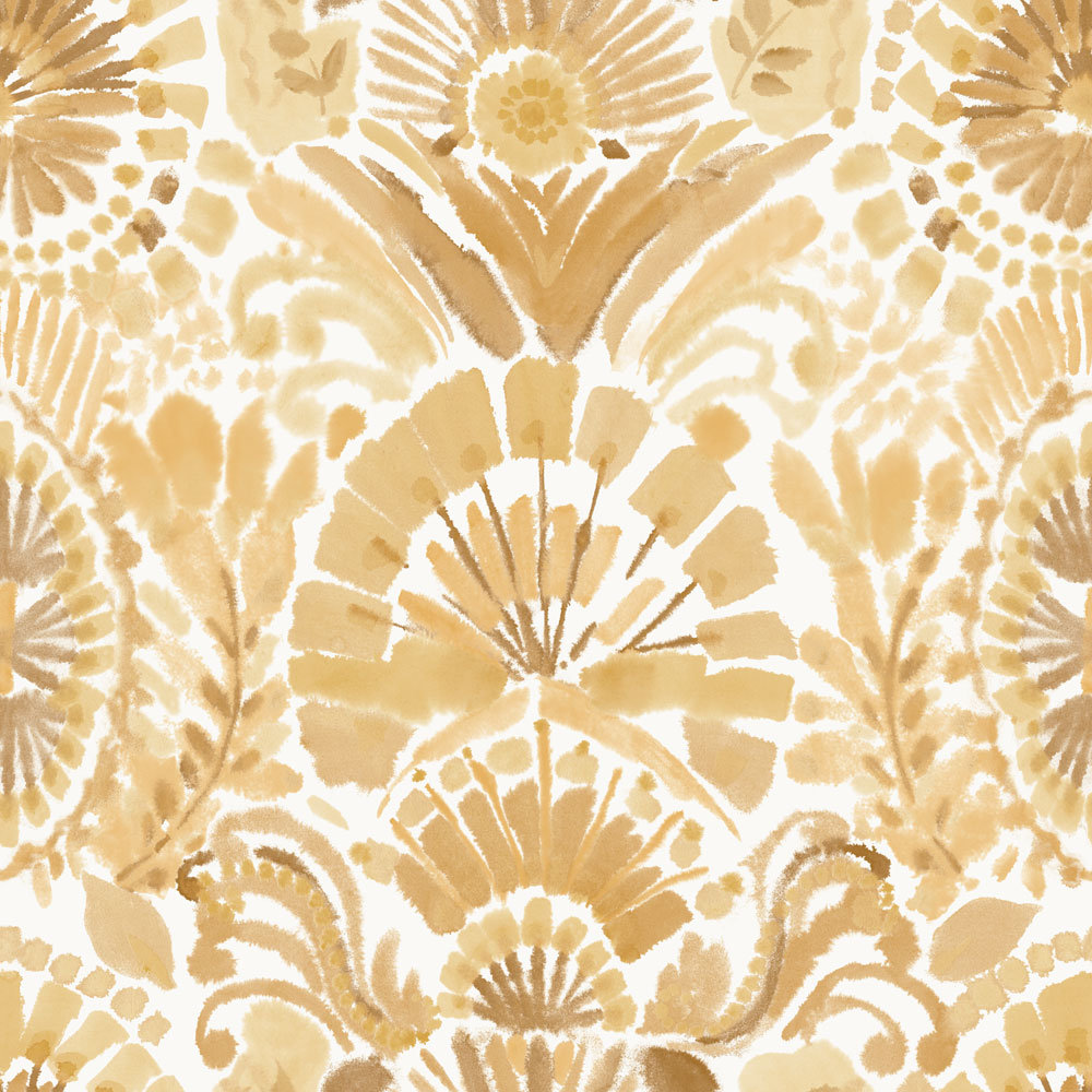 Gernhard Self-Adhesive Wallpaper Roll, Saffron, 16.5" L x 20.5" W