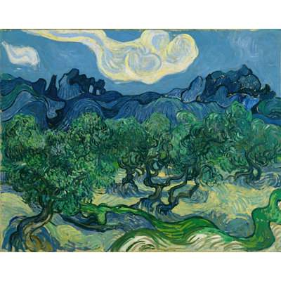 Reproduction d’art sur toile tendue, "oliviers, 1889" par vincent van gogh