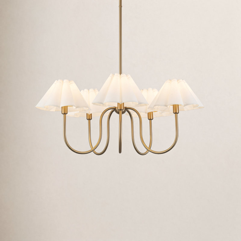 Serafina 31-In Chandelier, Gold