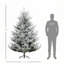 Arbre de Noël artificiel à charnière pin 7,5 pi avec 1218 branches réalistes, base en acier-316049122