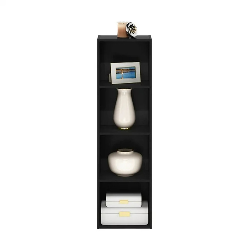 Bibliothèque standard Cannice, Noir, (4 tablettes) H 41,7 po x l 12 po x P 9,3 po