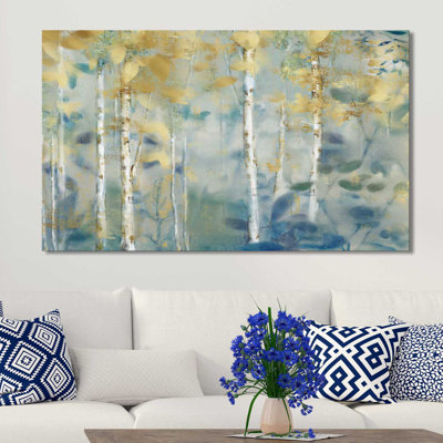 «Gilded Forest II», reproduction de peinture acrylique