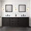 Meuble-lavabo double blanc 84 po X P 22 po D-117980220