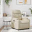  Fauteuil inclinable de massage, similicuir crème, métal, contreplaqué moyen