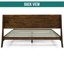 Structure de lit en bois massif de qualité supérieure avec tête de lit, lit en bois de tête de lit haut scandinave Signature, capacité de 800 lb, aucun sommier requis, convient à tous les matelas-56574996-56574997