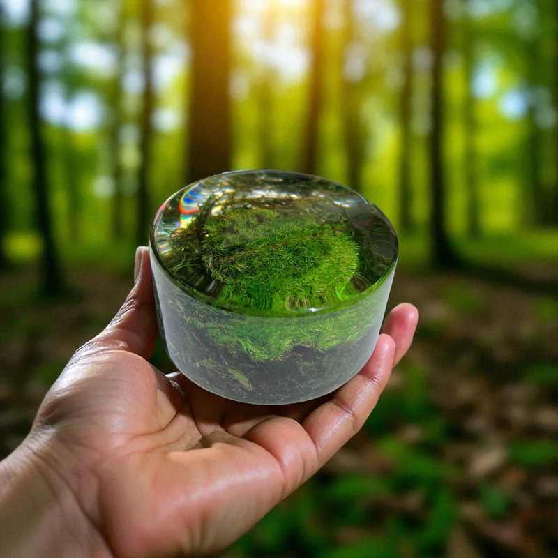 Preserved Moss Paperweight Art