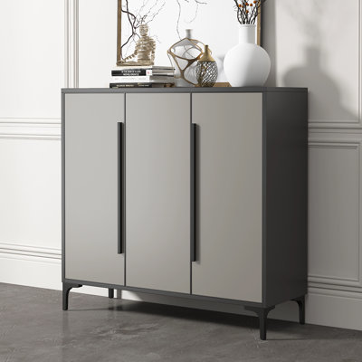 Gray Aluminum Shoe Storage