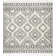Adry Moroccan Shag Tasseled Cream/Charcoal Area Rug