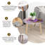 Ensemble de 2 tables gigognes Triangle Nest
