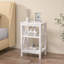 Lit double tapissier double avec 2 tables de chevet - Ensemble de chambre à coucher moderne-1945531557