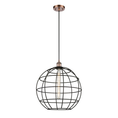 Luminaire suspendu à tige 1 lumière 16 po Ballston Lake Placid