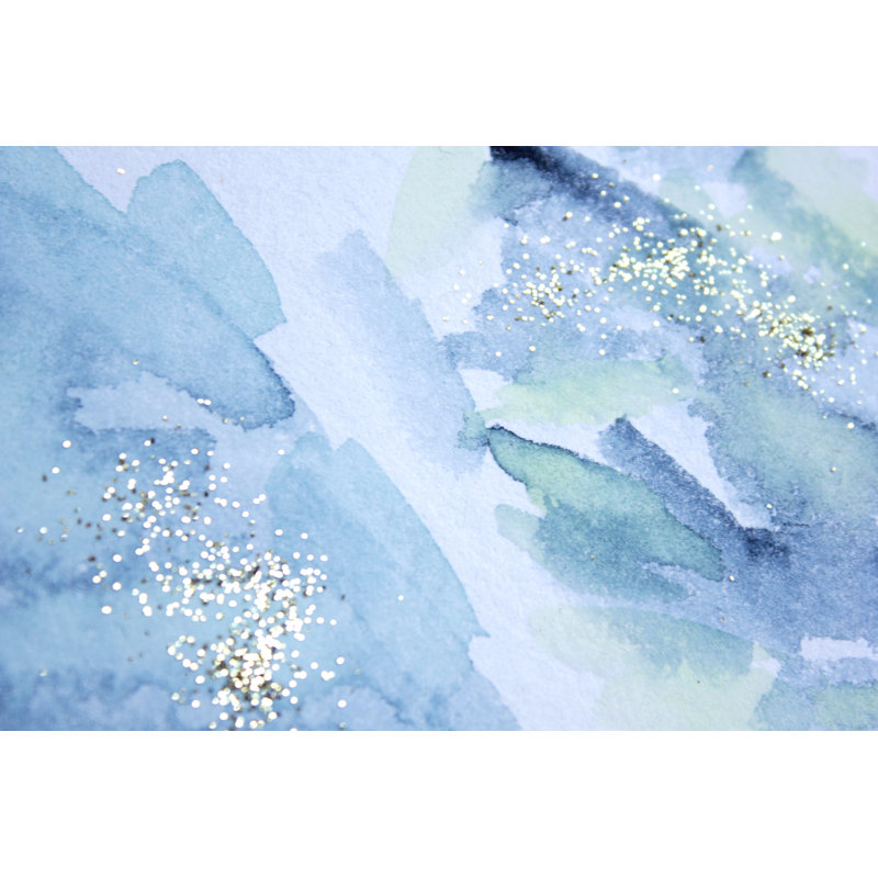 Glittery Background - Wrapped Canvas Painting, 30cm H x 46cm W x 3.8cm D