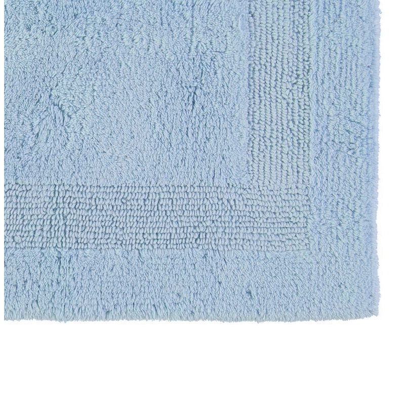 Ensemble de tapis de bain 100% coton, Bleu clair