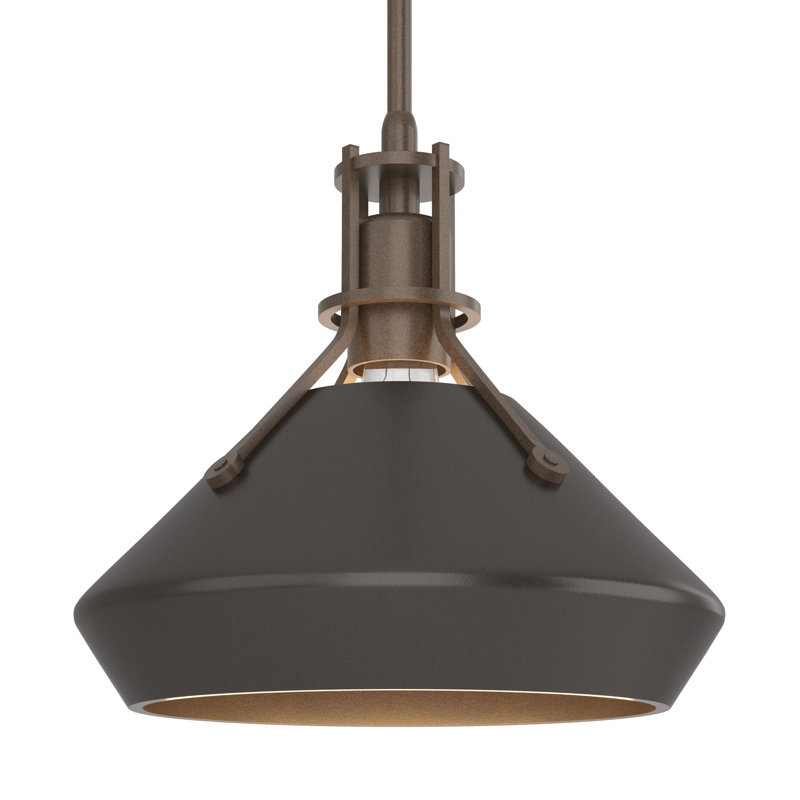 Henry with Chamfer Pendant, Bronze, Oil Rubbed Bronze
