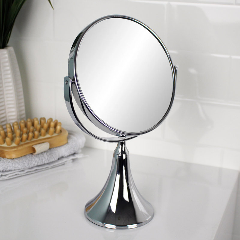 Amreece Metal Round Floor Mirror