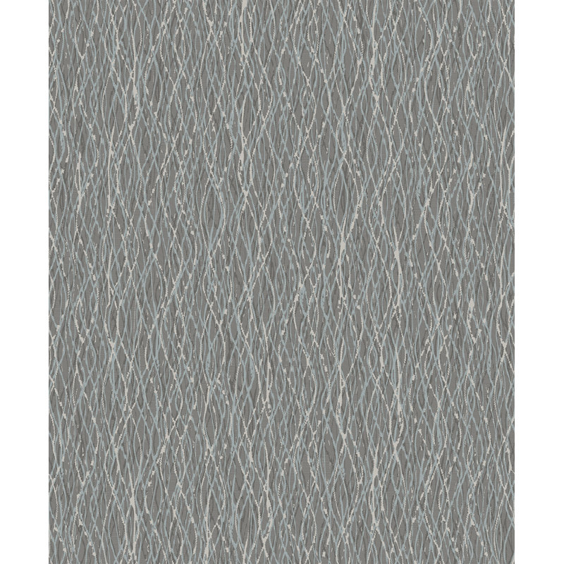 Rouleau de papier peint L 33 pi x l 21 po Dorris Quinn Twist, gris