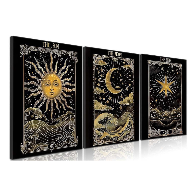 3 Piece Wrapped Canvas Print, 60 cm H x 40 cm W